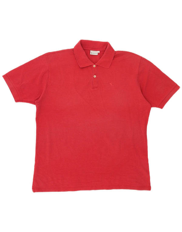 Polo Diadora Uomo XL Rossa