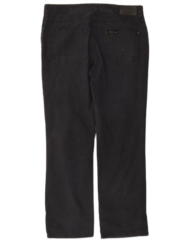 Pantaloni casual dritti da uomo BEN SHERMAN W36 L32 Grigi