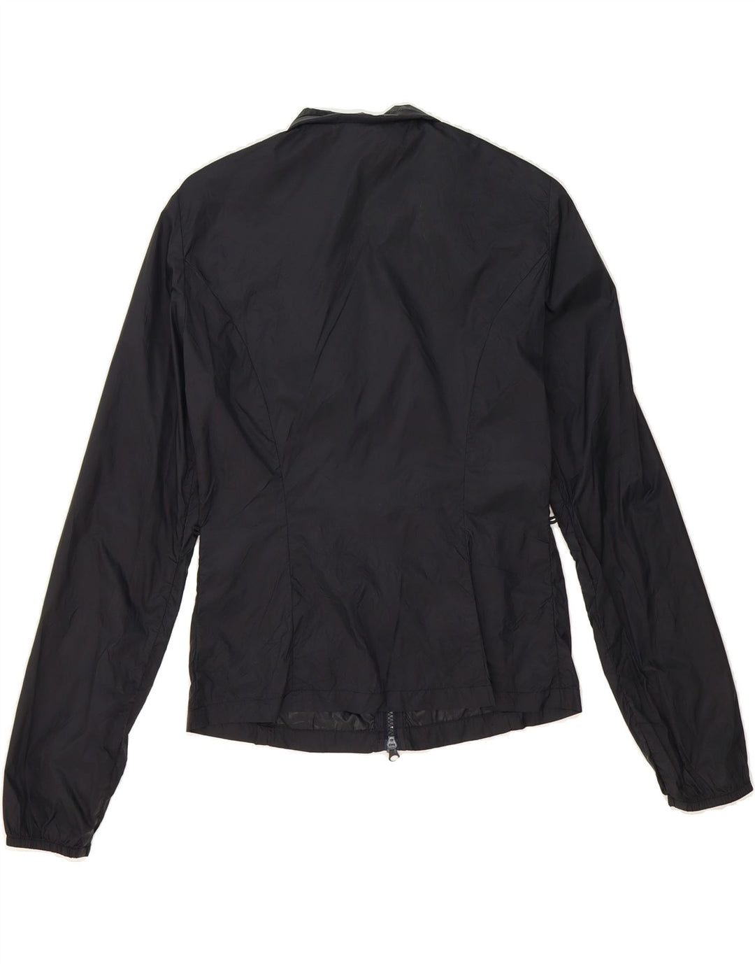 ARMANI Womens Rain Jacket IT 40 Small Black Polyamide Vintage Armani and Second-Hand Armani from Messina Hembry 
