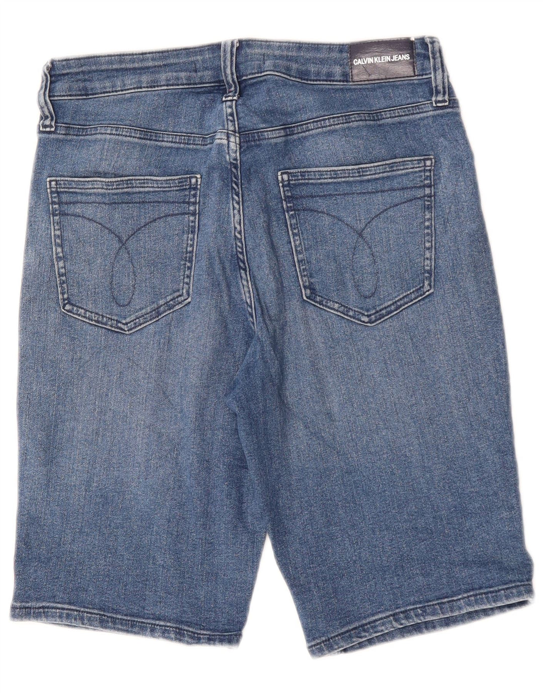 Bermuda in denim da bambino Calvin Klein 9-10 anni W28 cotone blu