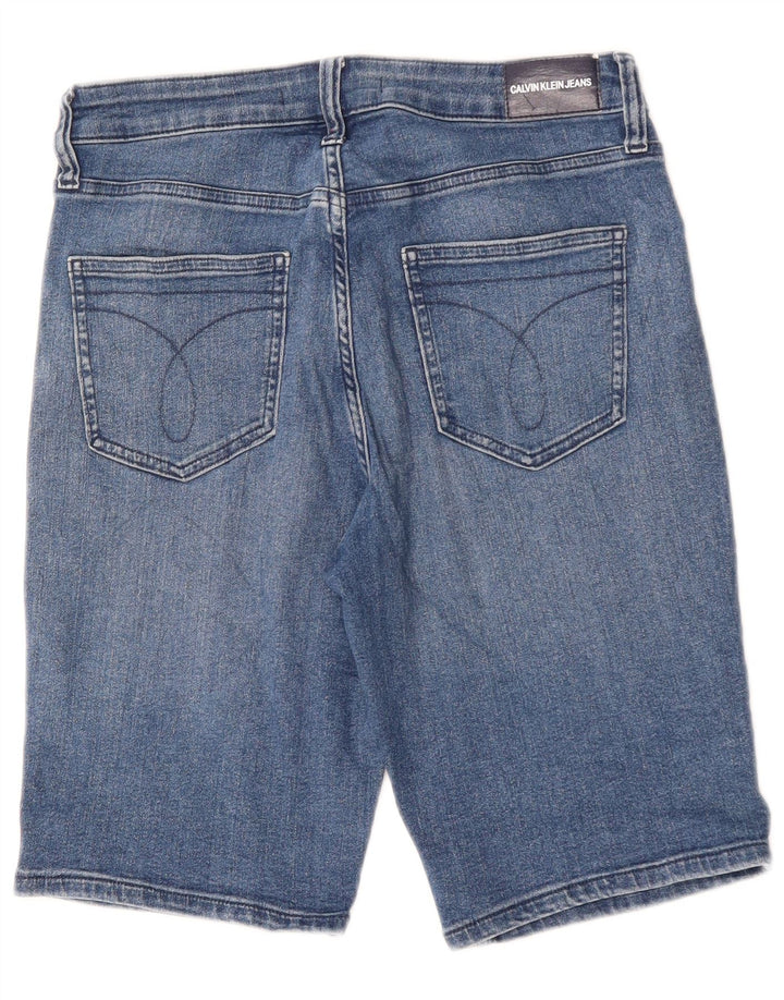 Bermuda in denim da bambino Calvin Klein 9-10 anni W28 cotone blu