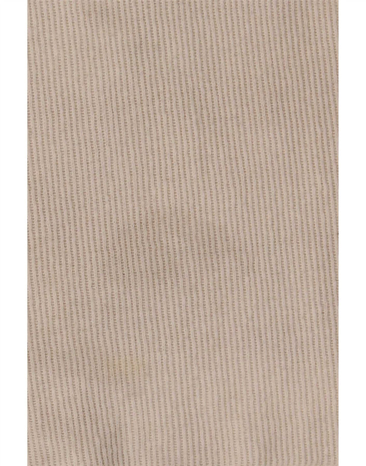 T-shirt corta da donna Zara UK 16 grande poliestere bianco sporco