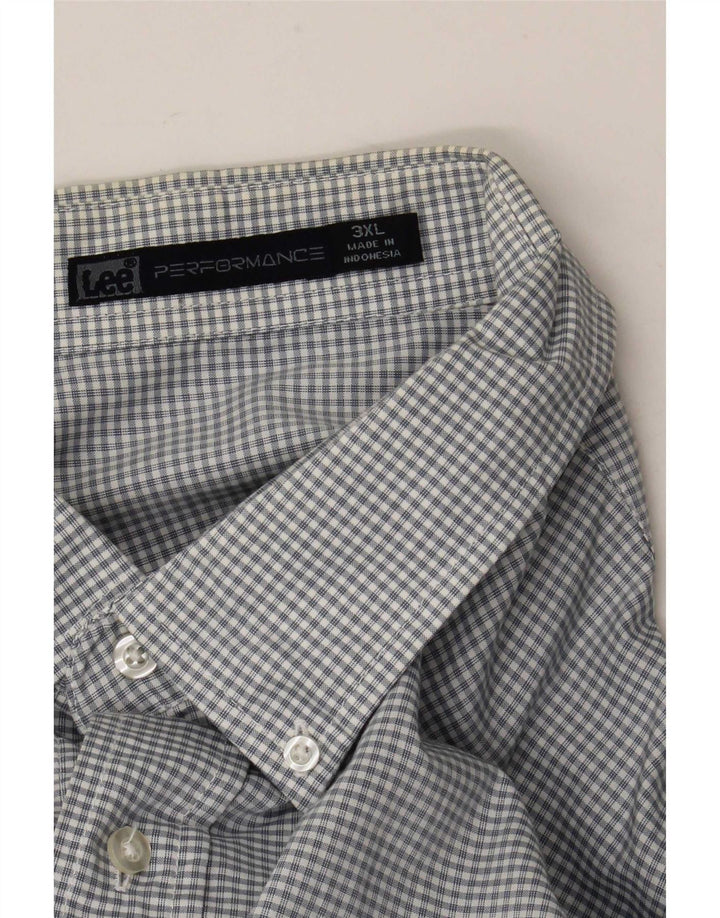Camicia da uomo Lee 3XL a quadri blu