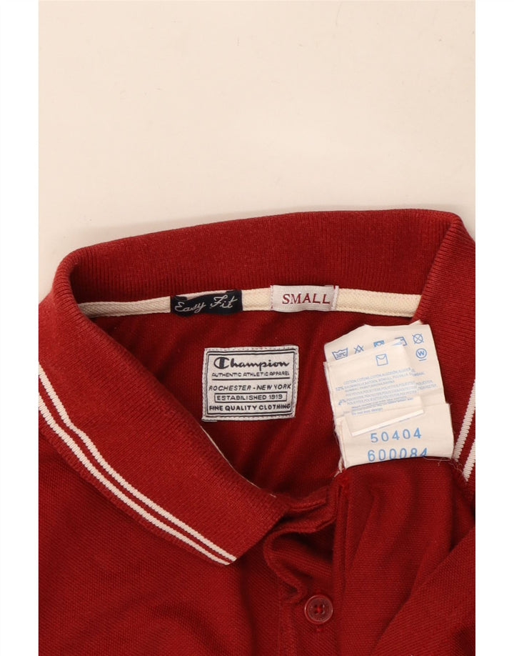 Polo da uomo Easy Fit CHAMPION piccola rossa in cotone
