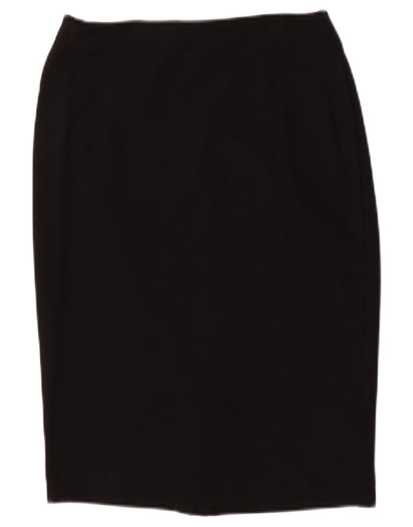 Gonna a tubino da donna Marks & Spencer UK 8 piccola W27 viscosa nera