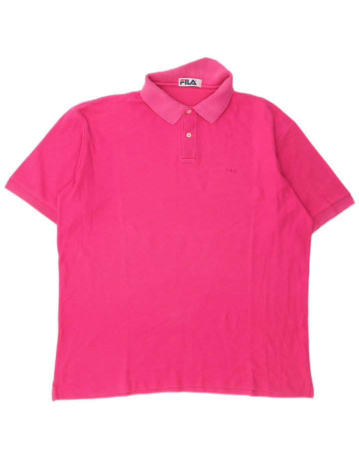 Polo Uomo Fila IT 56 XL Cotone Rosa