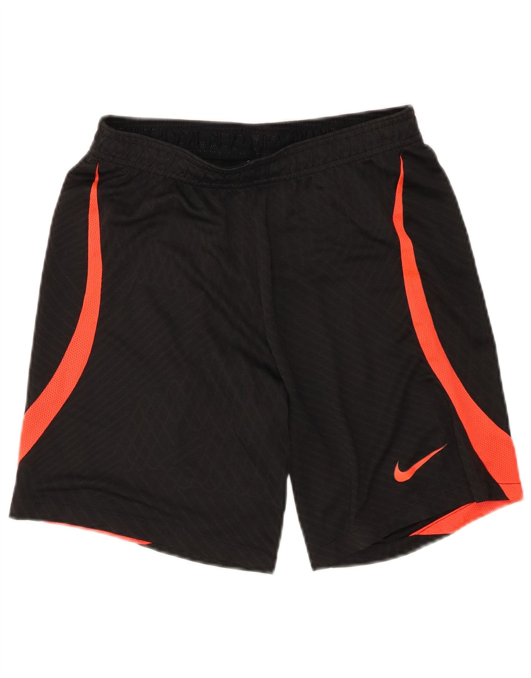 Pantaloncini sportivi NIKE Dri Fit Slim Fit da uomo, piccoli, in poliestere color block nero