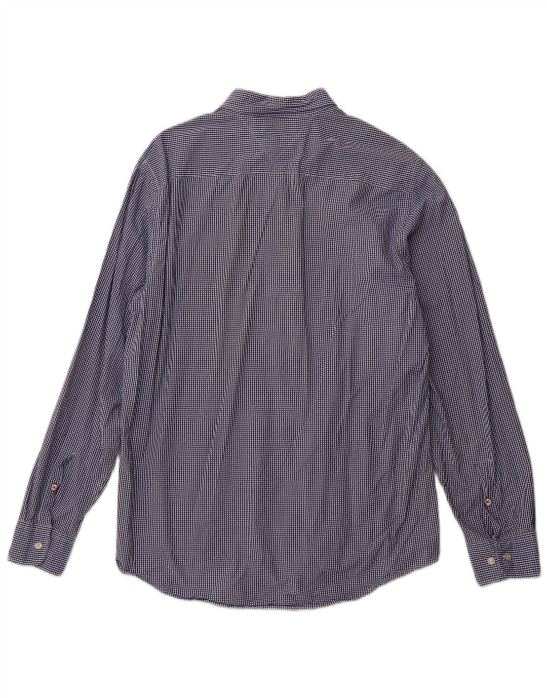 TOMMY HILFIGER Camicia da uomo vestibilità regolare grande cotone a quadretti blu