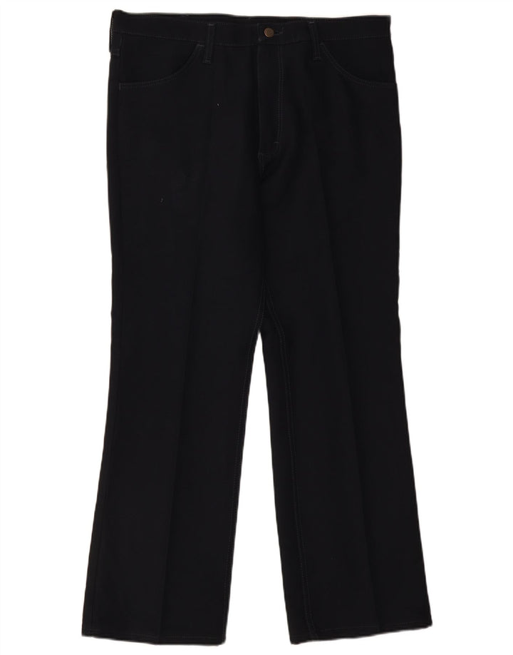 Pantaloni casual dritti da uomo Wrangler W36 L30 poliestere blu navy