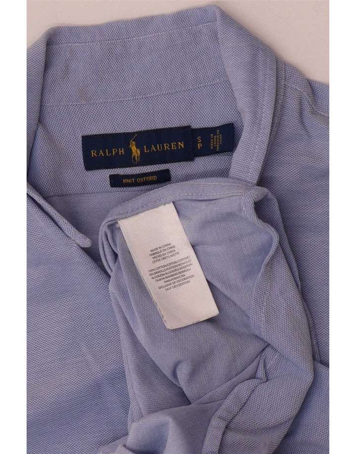 Camicia da uomo Ralph Lauren piccola in cotone blu