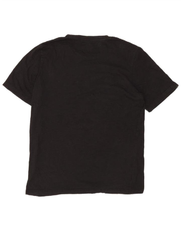 Jack & Jones T-shirt grafica da uomo grande in cotone nero