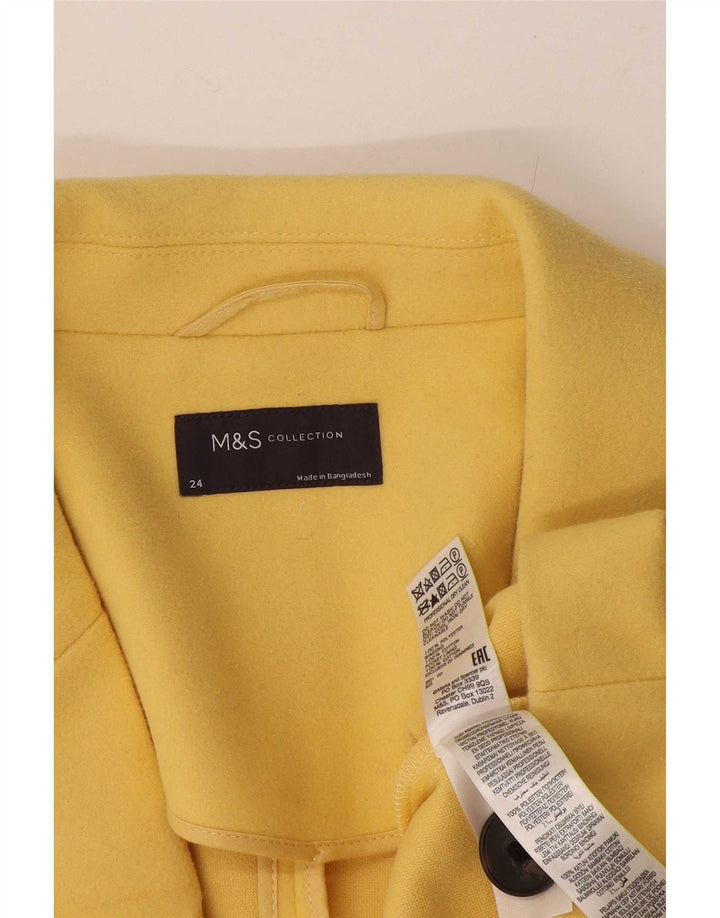 Soprabito da donna Marks & Spencer UK 24 4XL cotone giallo