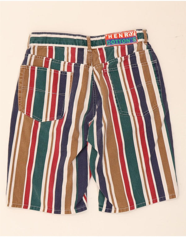 Pantaloncini di jeans da uomo Henry Cottons IT 48 Medium W30 Cotone multicolore