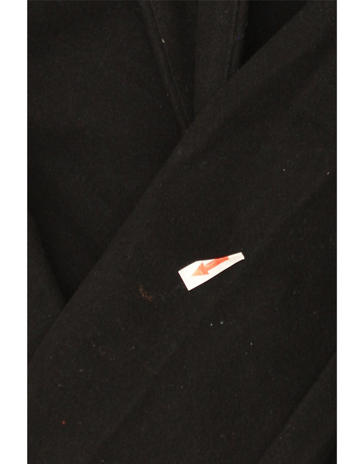 Soprabito con cappuccio da donna ZARA UK 16 grande poliestere nero