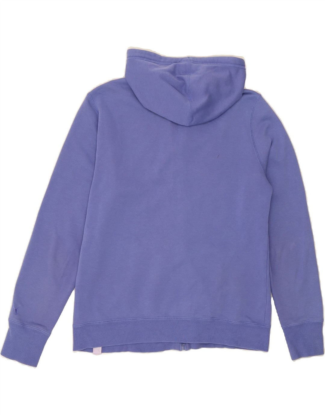PUMA Womens Graphic Zip Hoodie Sweater UK 16 Large Blue Vintage Puma and Second-Hand Puma from Messina Hembry 