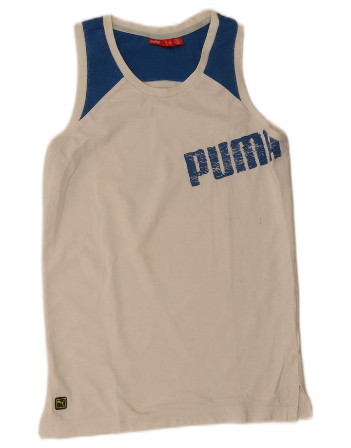 Canotta grafica da uomo Puma XS XS colore bianco