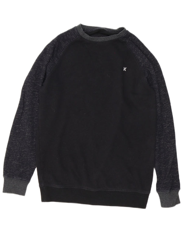 Felpa da uomo Hurley Maglione piccolo in cotone screziato blu navy