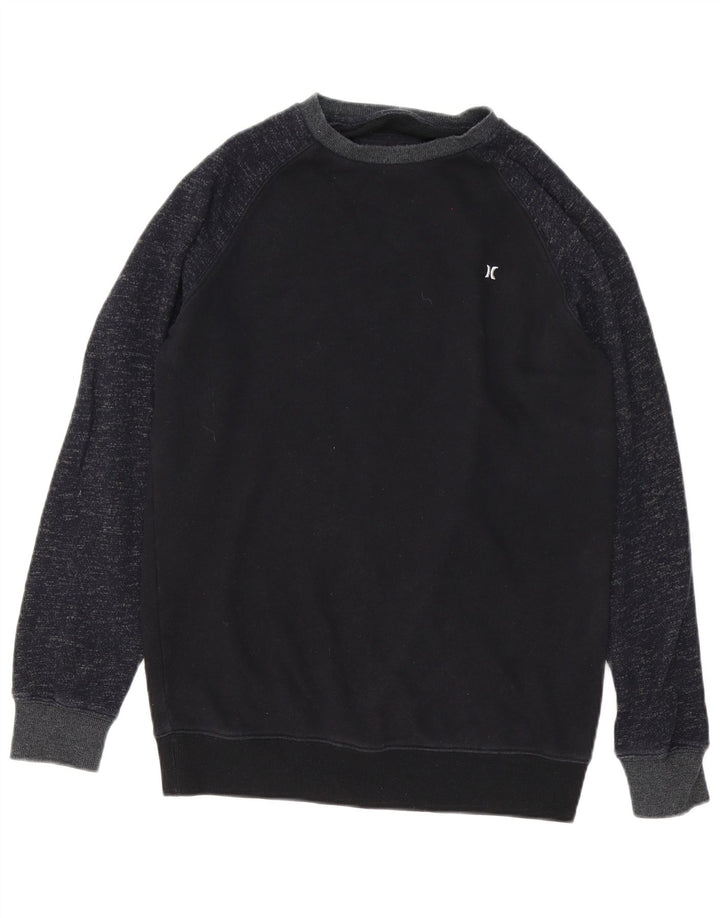 Felpa da uomo Hurley Maglione piccolo in cotone screziato blu navy