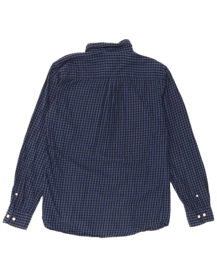 Camicia da uomo Jack & Jones in cotone a quadretti blu navy medio