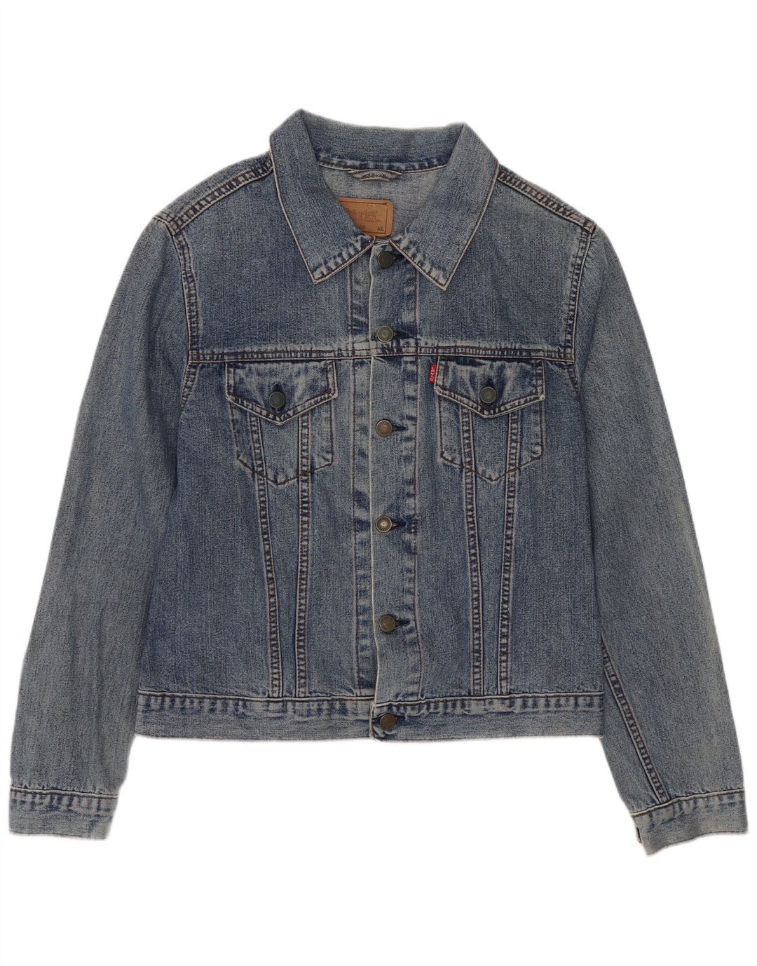 Giacca di jeans Levi's per ragazzi 10-11 anni XL in cotone blu