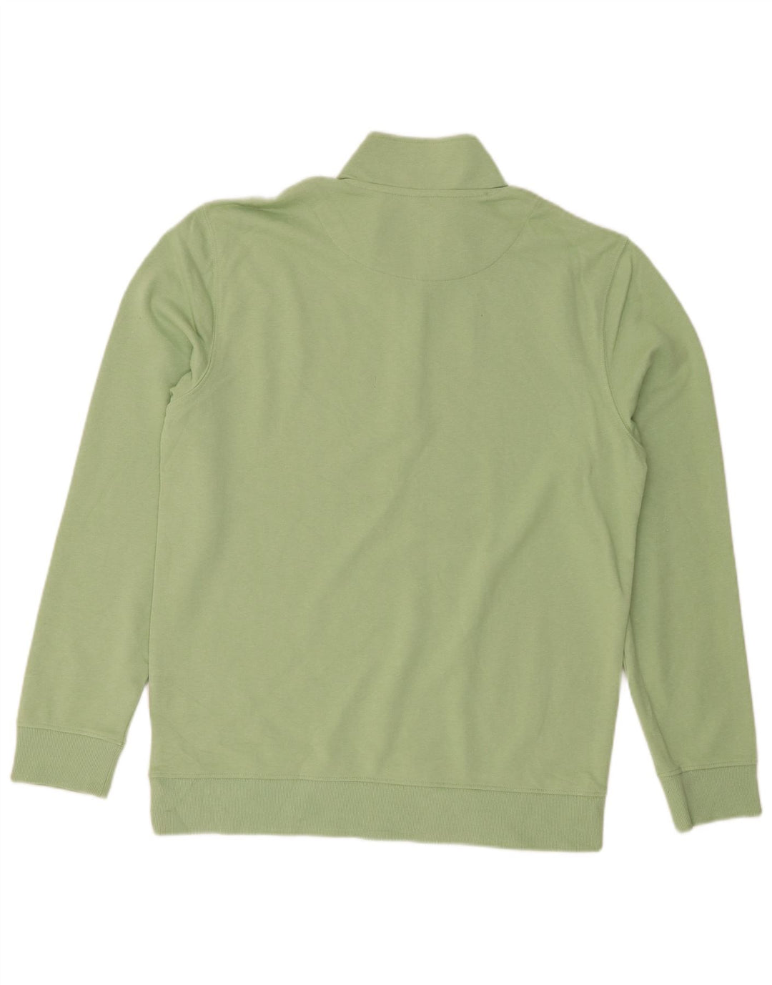 Felpa Carrera da uomo con zip e collo maglione XL verde cotone