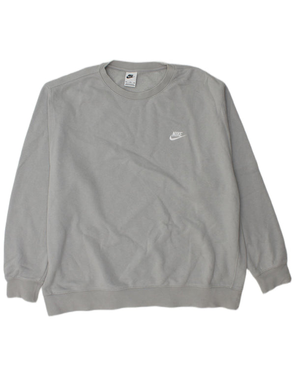 Felpa da uomo NIKE maglione 2XL cotone grigio