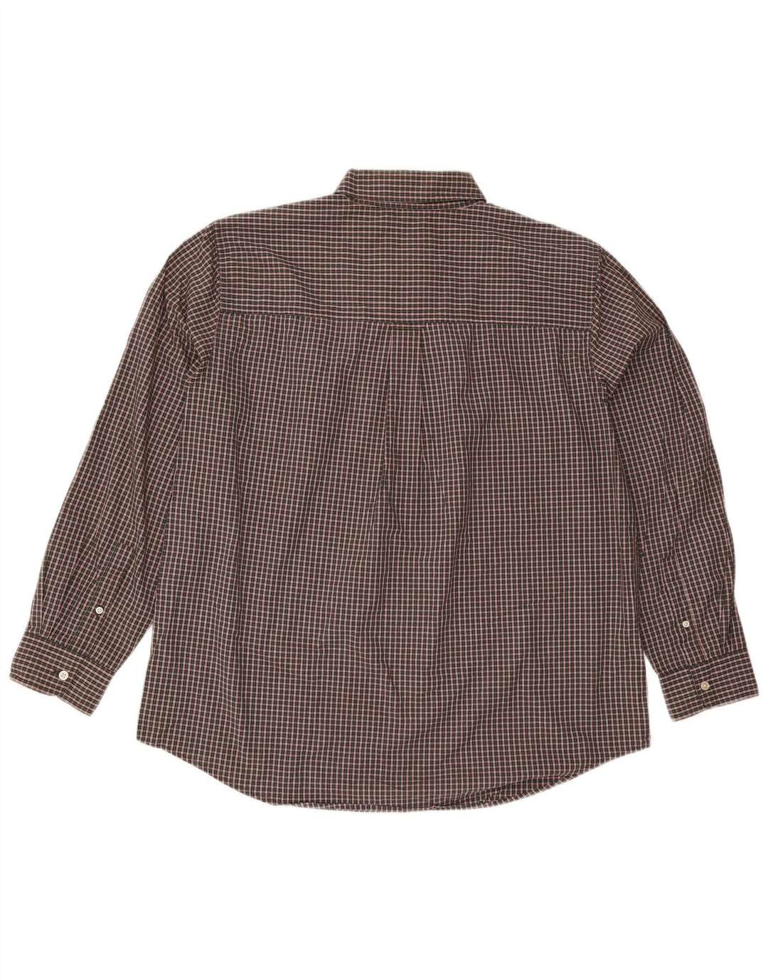 Camicia da uomo Chaps XL in cotone a quadri marrone