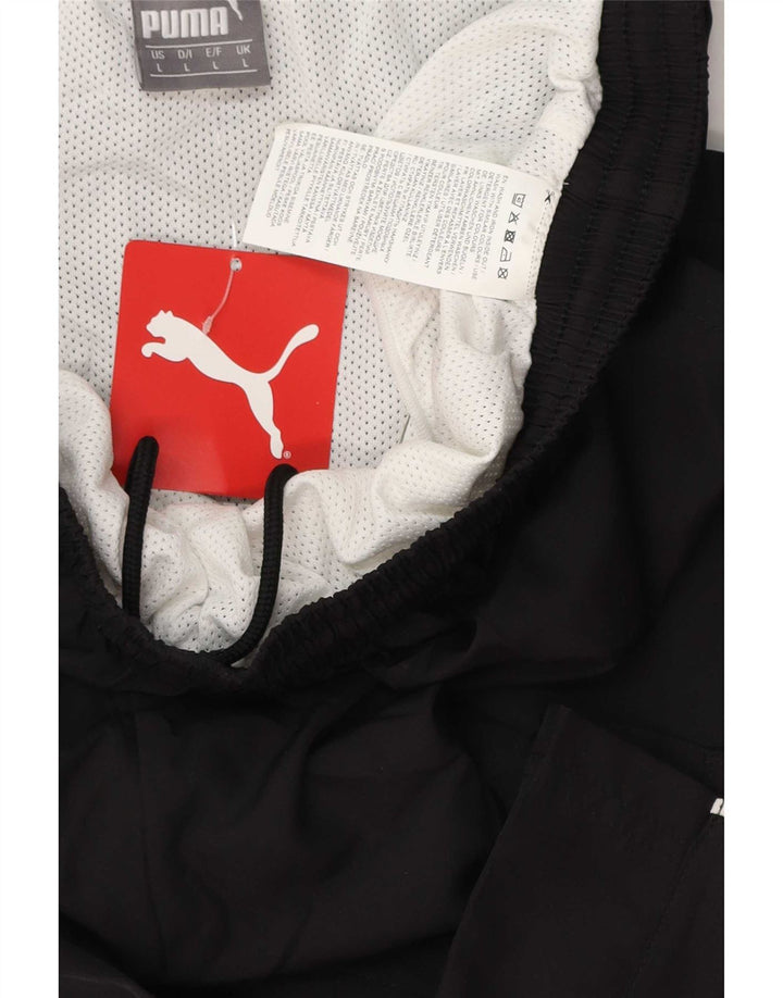 Pantaloncini sportivi da uomo Puma Large neri in poliestere