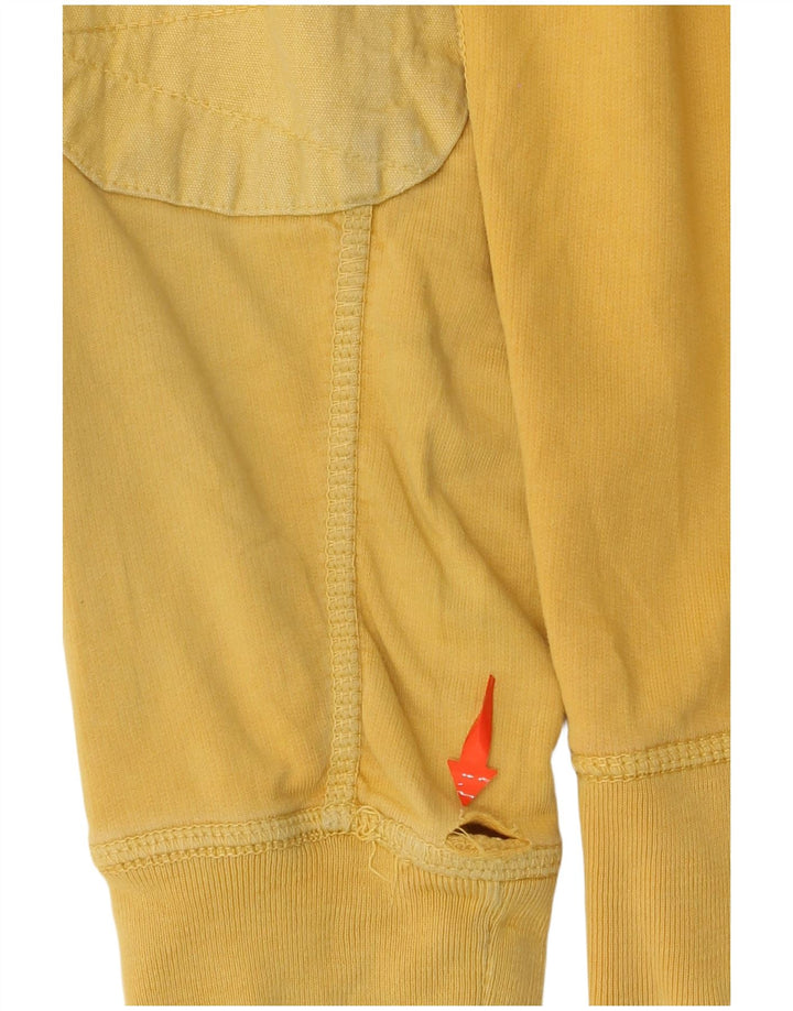 TOMMY HILFIGER Maglione con cappuccio e zip da uomo giallo medio