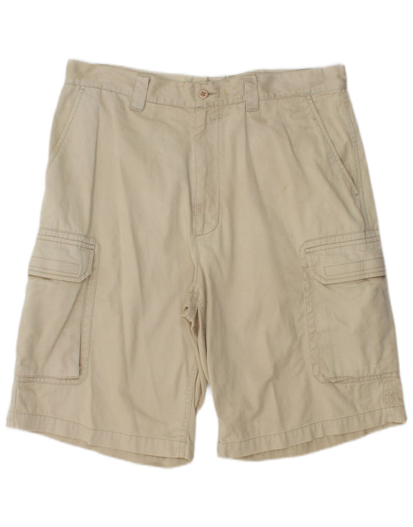 Pantaloncini cargo da uomo Dkny W34 grandi in cotone beige