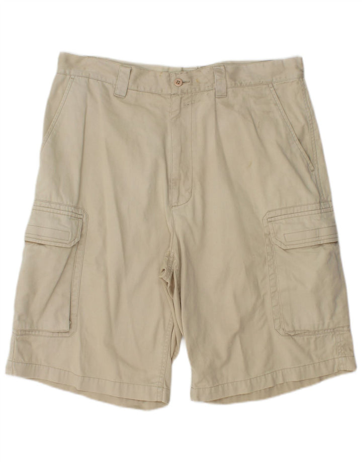Pantaloncini cargo da uomo Dkny W34 grandi in cotone beige