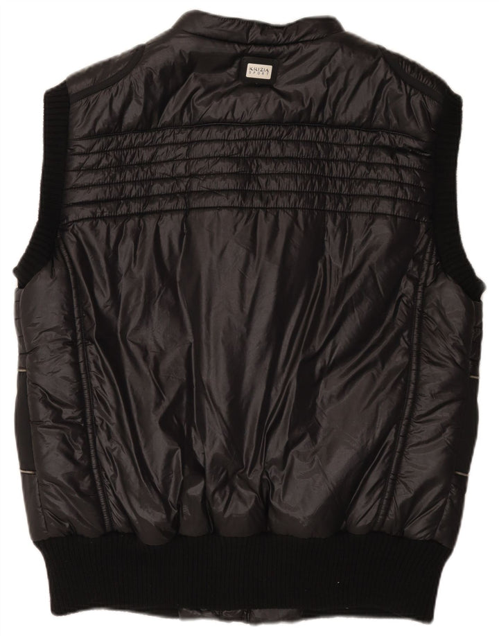 Gilet Imbottito Uomo Krizia IT 56 3XL Nero Nylon