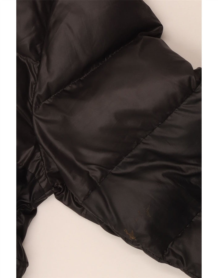 Giacca imbottita con cappuccio Adidas da ragazzo 13-14 anni in poliestere color block nero