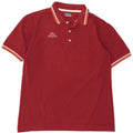 Polo Kappa Uomo Large Bordeaux In Cotone