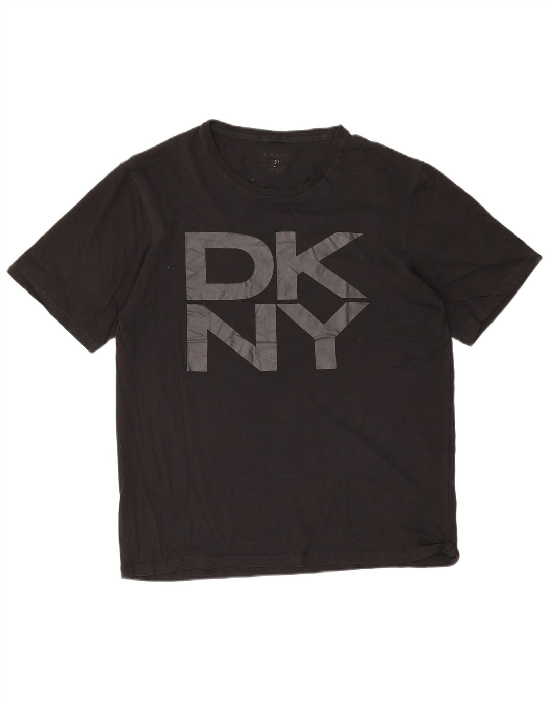 T-shirt grafica da uomo Dkny Top in cotone nero medio