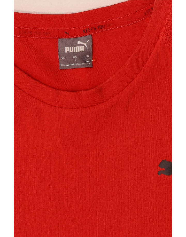 Maglia Puma Uomo Manica Lunga Large Rossa