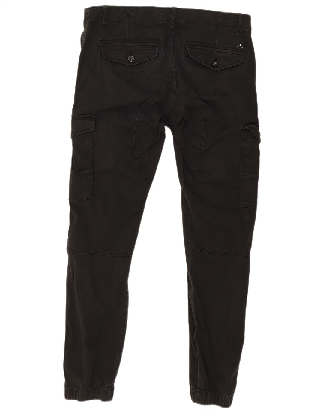 JACK & JONES Pantaloni cargo da jogging da uomo W34 L30 in cotone nero