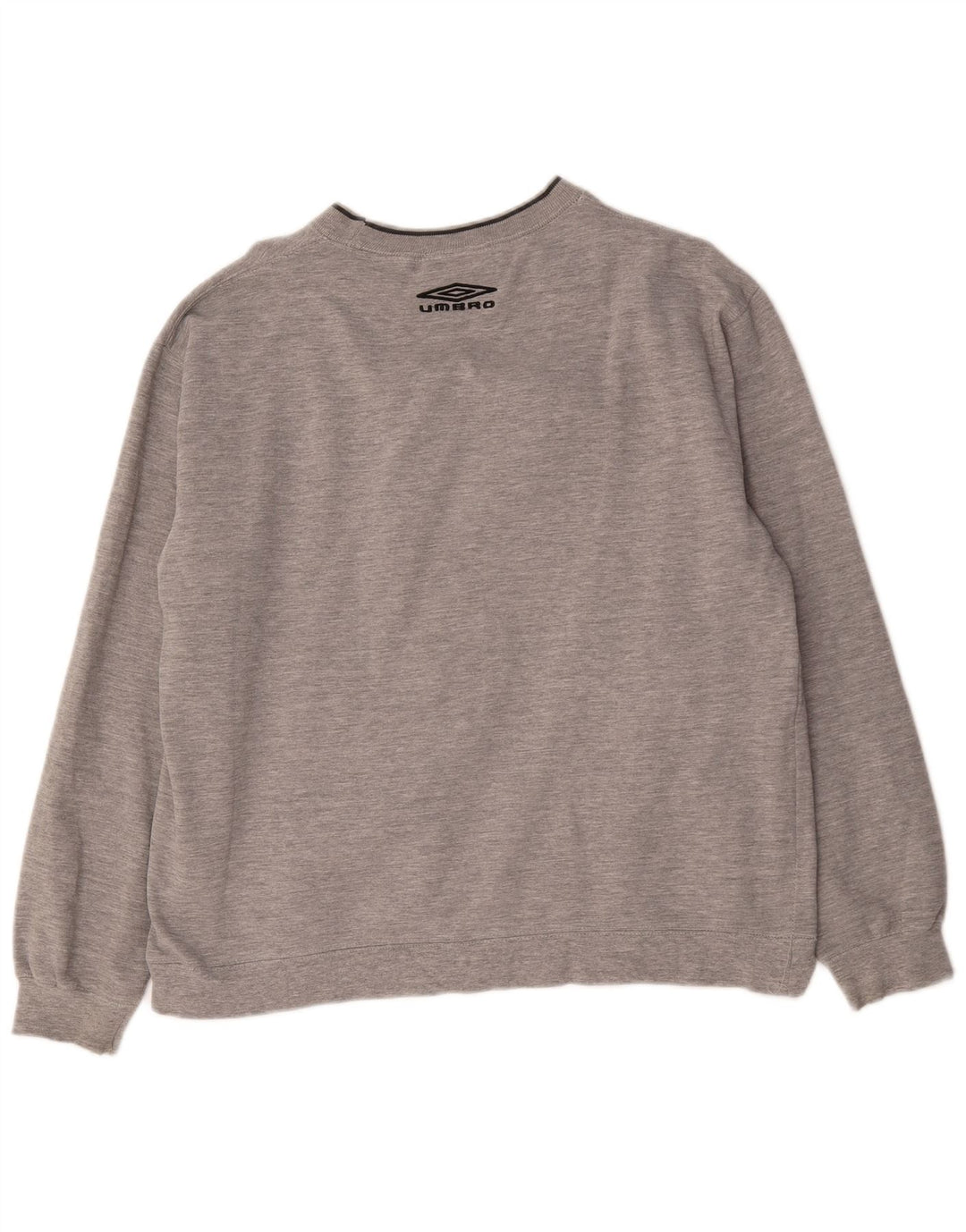 Felpa grafica da uomo Umbro Maglione XL Cotone chiazzato grigio