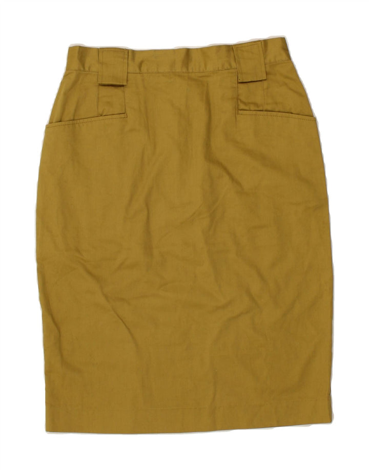 BALLOON Womens Pencil Skirt IT 44 Medium W28  Khaki Cotton Vintage Balloon and Second-Hand Balloon from Messina Hembry 