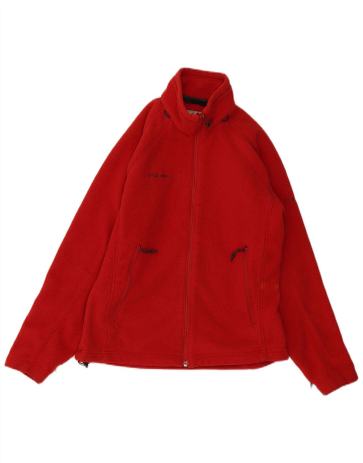 Giacca in pile Columbia Interchange Liner da donna UK 10 Small Poliestere rosso