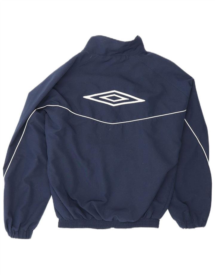 Giacca da ginnastica grafica per ragazzi UMBRO 10-11 anni media blu navy