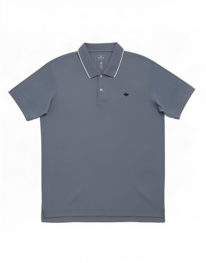 Polo da uomo Dockers in cotone blu medio