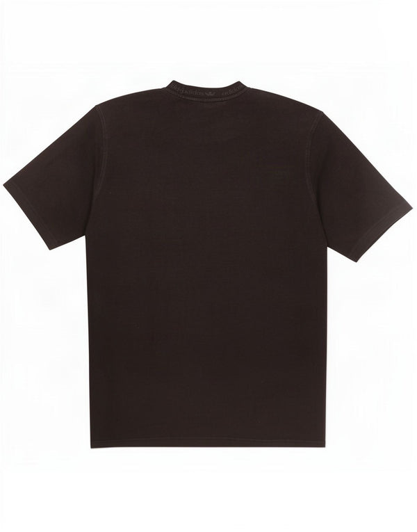 Adidas Mens Graphic T-Shirt Top Medium Black Cotton