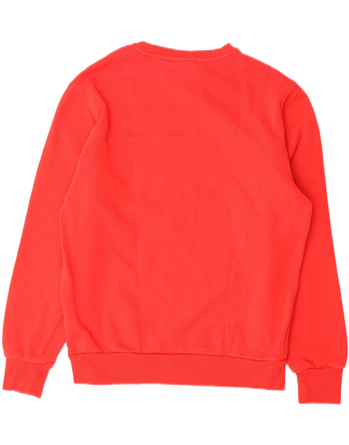 Felpa grafica da uomo Ellesse Maglione rosso medio in cotone sportivo