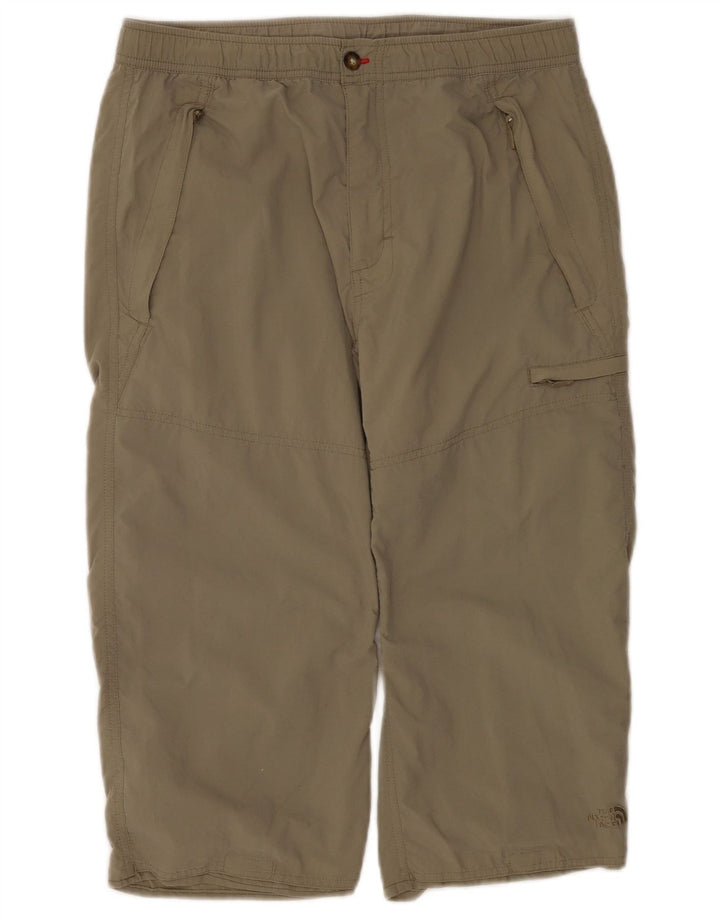 Pantaloni cargo capri da uomo The North Face piccoli W28 L18 poliestere kaki