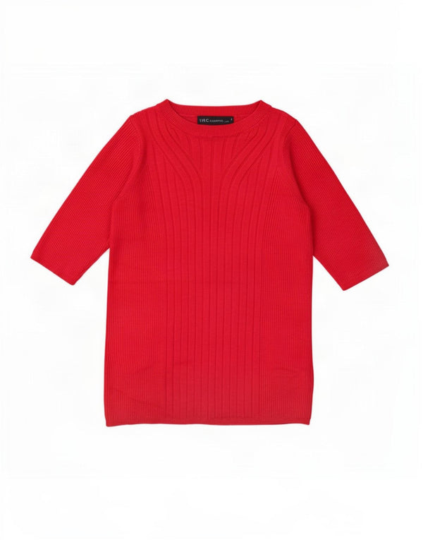 Maglione da donna Marks & Spencer con scollo a barca a maniche 1/2 UK 10 piccolo rosa