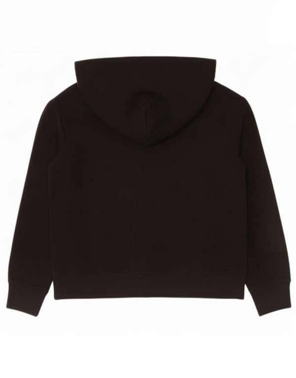 Felpa con cappuccio e zip grafica da uomo Gap XL in cotone nero