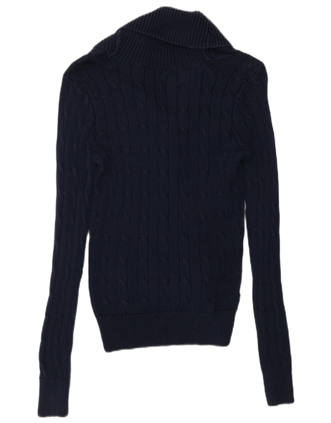 Maglione cardigan da donna Ralph Lauren UK 14 blu navy medio