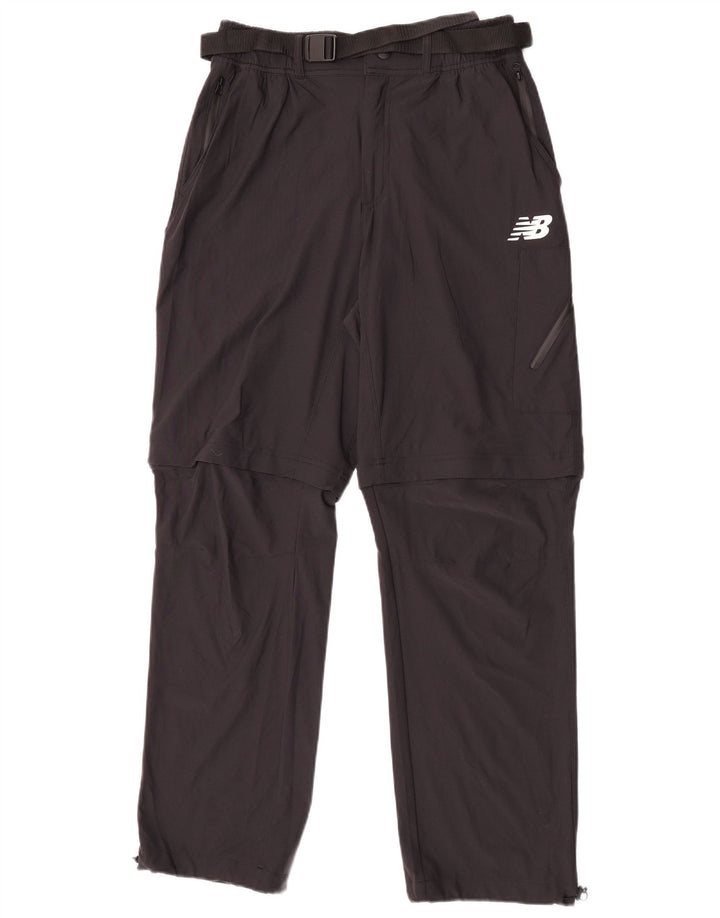 Pantaloni dritti da uomo New Balance medi W30 L30 nylon nero