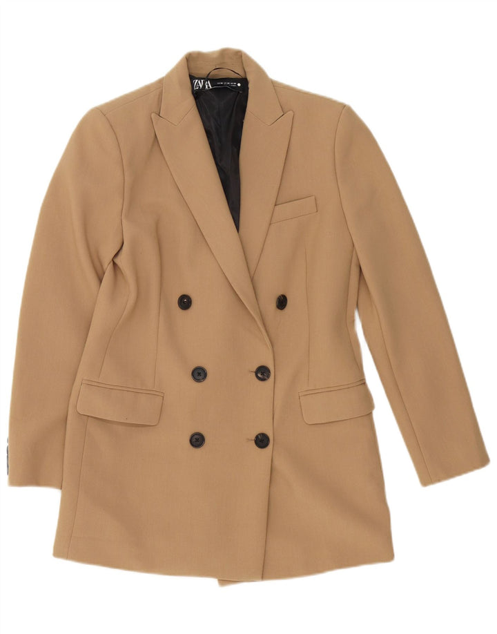Giacca blazer doppiopetto oversize da donna Zara UK 6 XS Beige